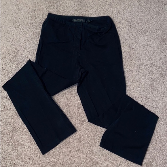 NY Khakis size 6 stretchy black worn twice - Picture 1 of 3